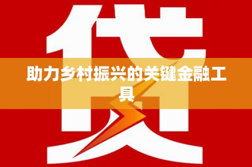 伊金霍洛旗助力乡村振兴的关键金融工具