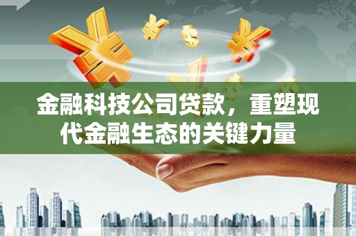 伊金霍洛旗金融科技公司贷款，重塑现代金融生态的关键力量