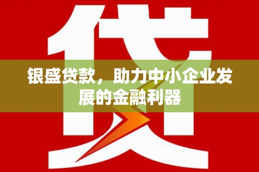 伊金霍洛旗银盛贷款，助力中小企业发展的金融利器