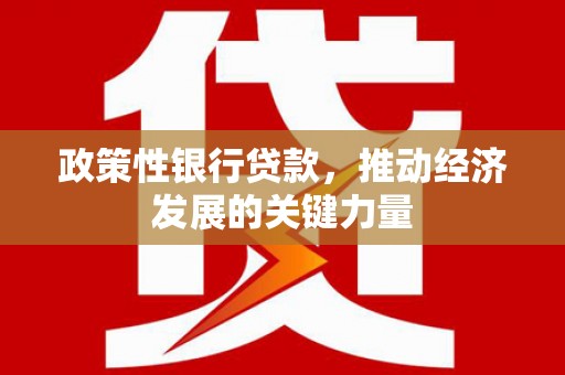 伊金霍洛旗政策性银行贷款，推动经济发展的关键力量