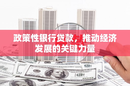 伊金霍洛旗政策性银行贷款，推动经济发展的关键力量