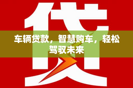 伊金霍洛旗车辆贷款，智慧购车，轻松驾驭未来