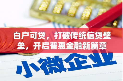 伊金霍洛旗白户可贷，打破传统信贷壁垒，开启普惠金融新篇章